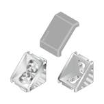 Cover Cap for Gusset Bracket 40x40, Signal Gray (PP) - Bosch Rexroth 3842548854