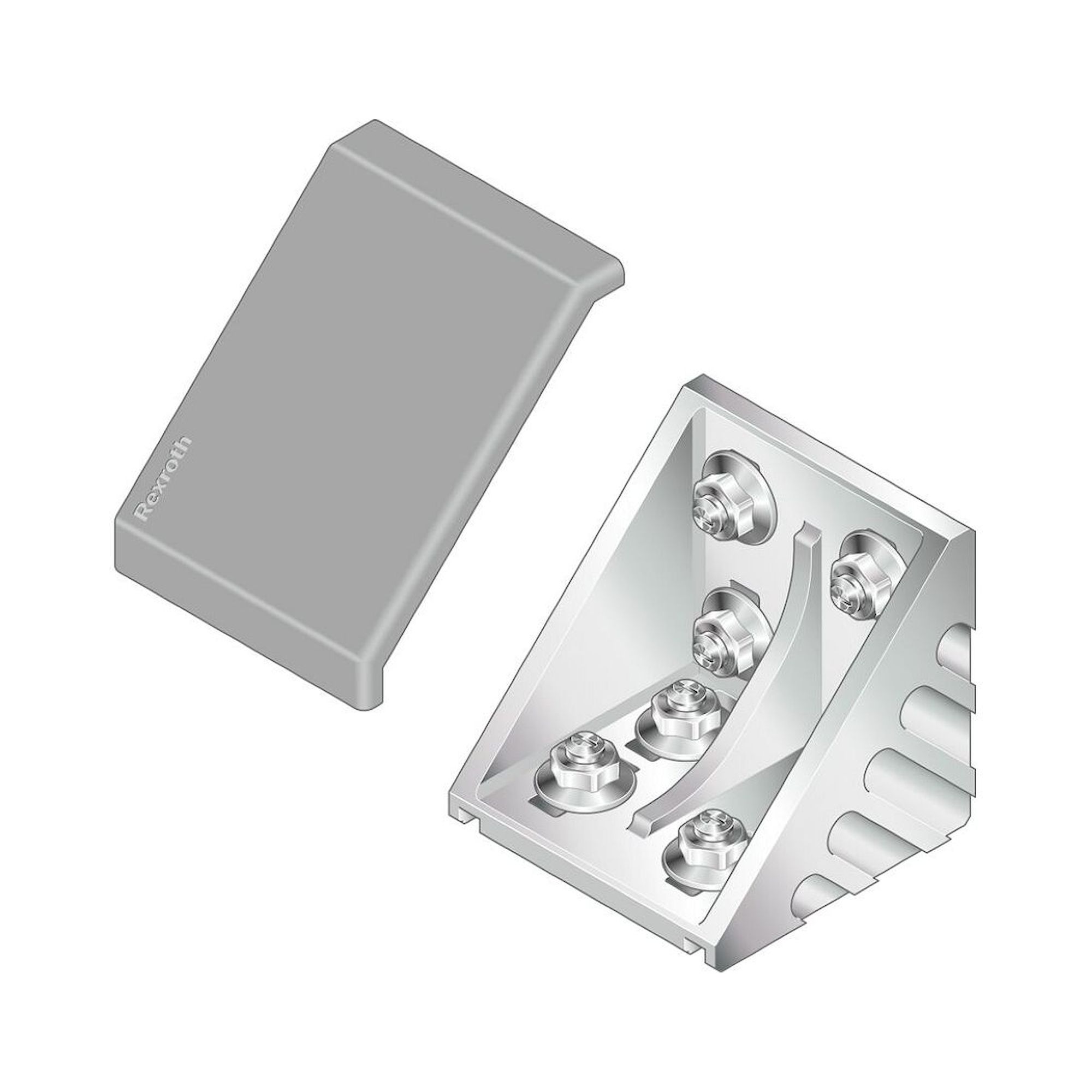 Bosch Rexroth 3842548860. Abdeckkappe, GUS Set 80X80 grey