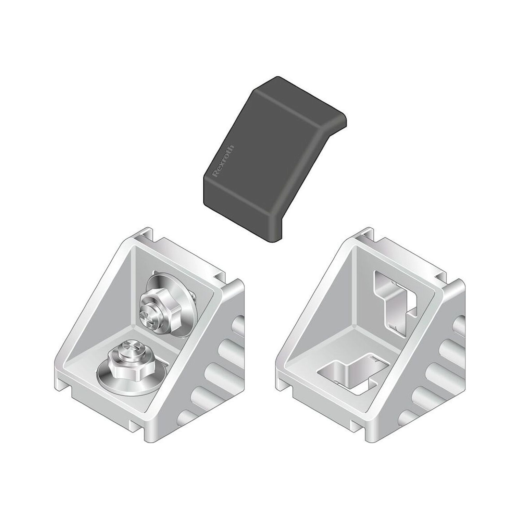 Bosch Rexroth 3842548862. Abdeckkappe, GUS Set 45X45 grey