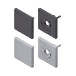 Bosch Rexroth 3842548797. Abdeckkappe, 45X45 D12.5 D18 ESD