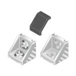 Bosch Rexroth 3842551606. Winkel, 45X45 Silver Set