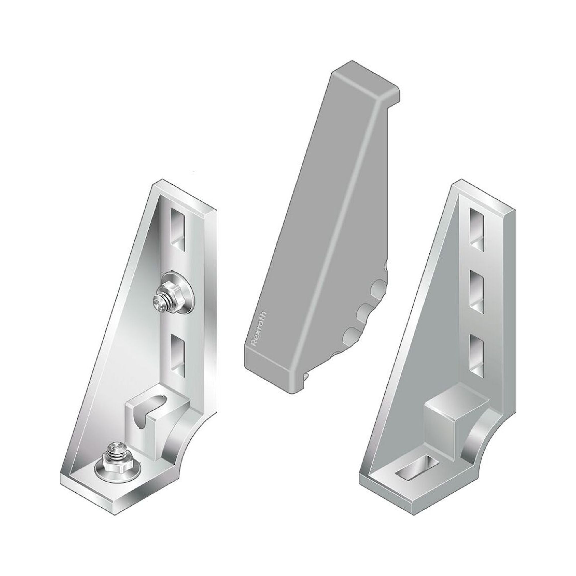 Bosch Rexroth 3842551605. Fundamentwinkel, 40X160 Silver Set