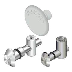 Bosch Rexroth 3842535459. Quick connector 0° steel, galvanized N8
