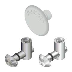 Bosch Rexroth 3842535465. Quick connector 90° steel, galvanized N8
