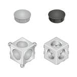 Bosch Rexroth 3842549861. Würfelverbinder, 20/3 Silver Set