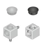 Bosch Rexroth 3842549863. Würfelverbinder, 30/2 Silver Set
