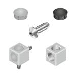 Bosch Rexroth 3842549866. Würfelverbinder, 40/2 Set