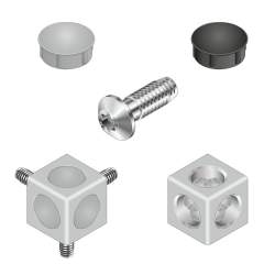 Bosch Rexroth 3842549869. Cubic connector 40/3 set designLINE