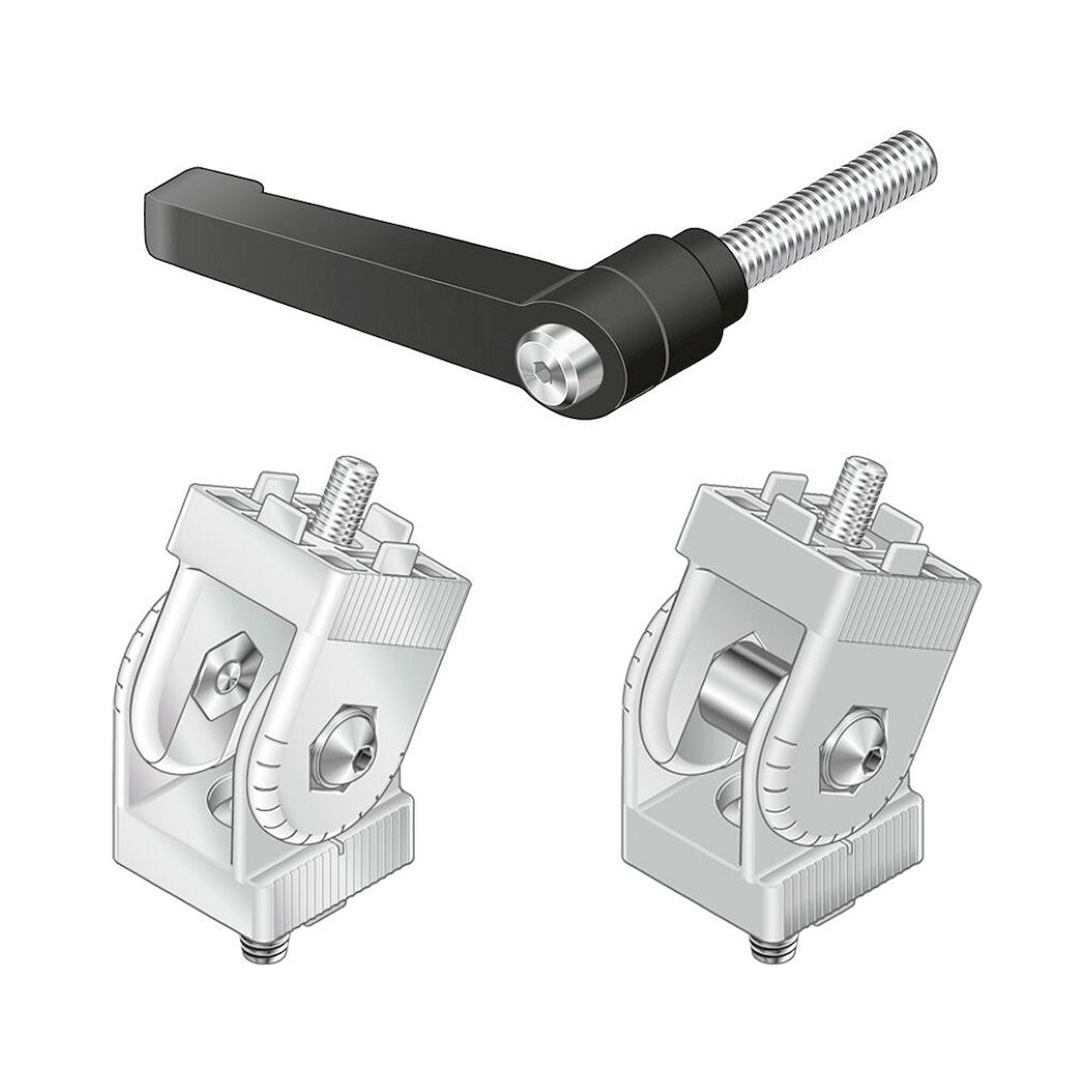 Bosch Rexroth 3842538685. Gelenk, 40X40 SUPPORT Silver