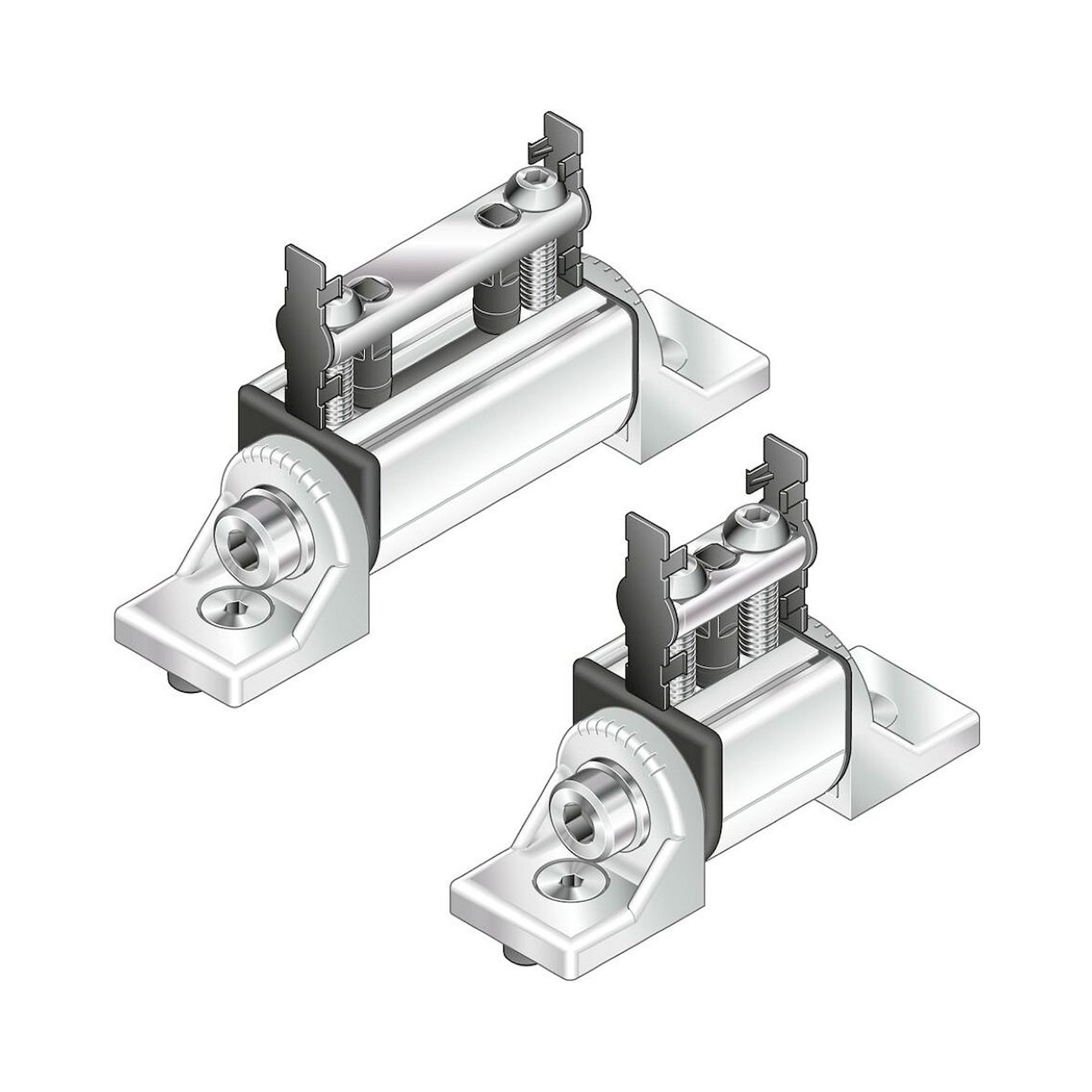 Bosch Rexroth 3842554412. Schwenklager, 40X40 Silver