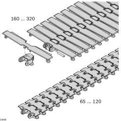 Bosch Rexroth 3842546000. Chain link for flat conveyor chain VFplus 65