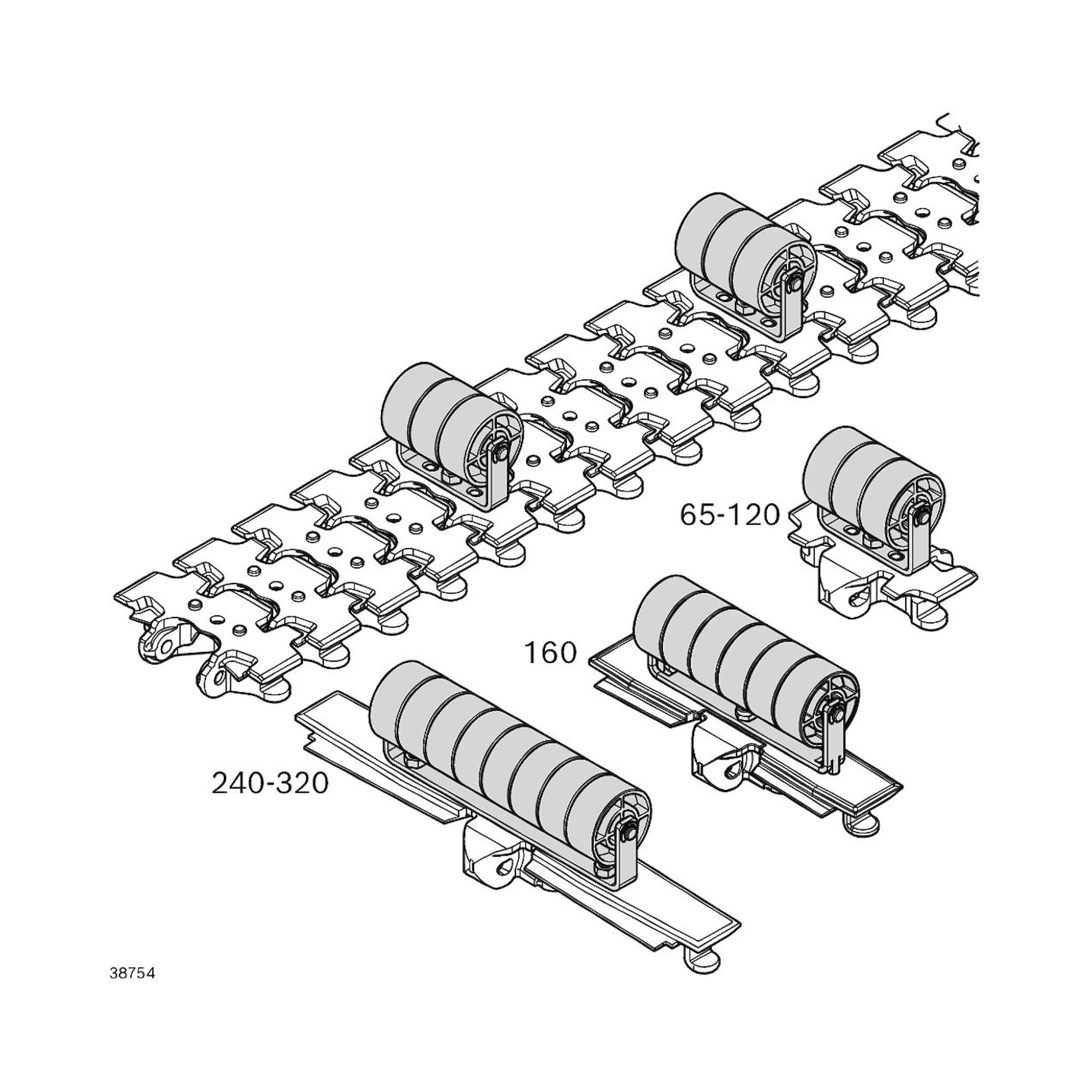 Bosch Rexroth 3842546107. Mitnehmer, 65-120+ Roller D35