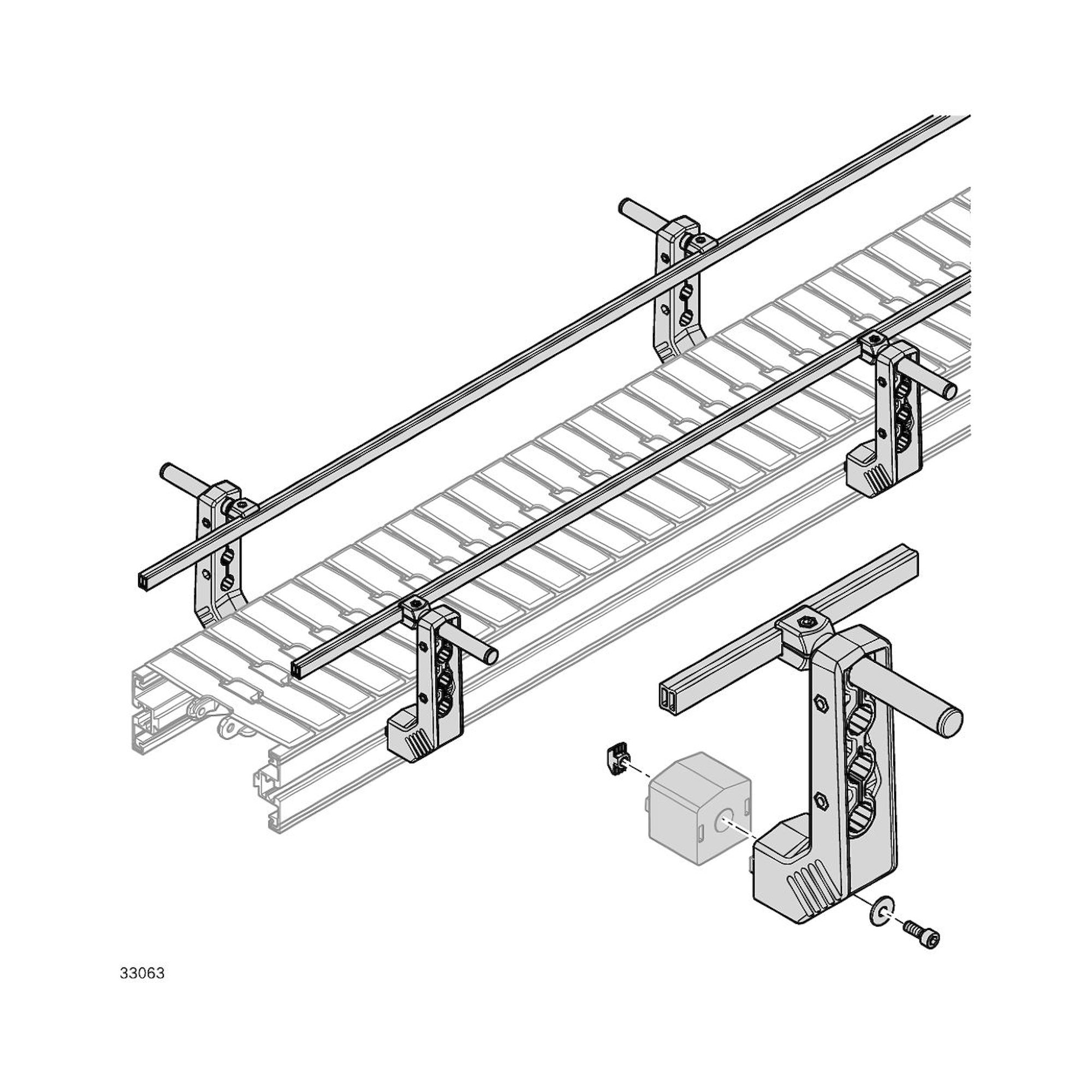 Bosch Rexroth 3842539495. Halter, HORIZONTAL 2XD18