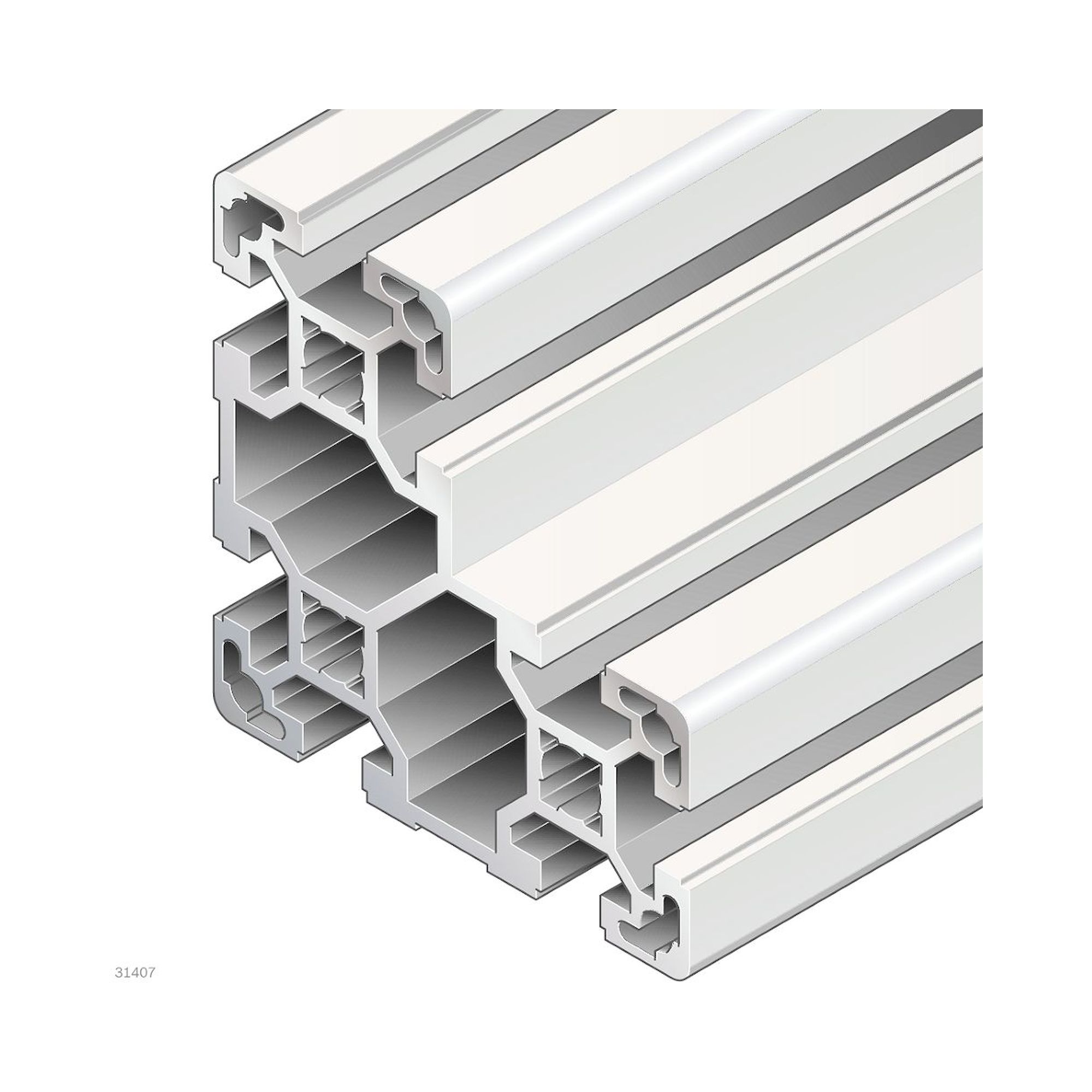 Bosch Rexroth 3842537827. Strebenprofil, 40X80X80L 8X6070mm