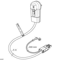 Bosch Rexroth 3842555600. Netzkabel, D/F RCD-HD-GST+PE