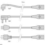 Bosch Rexroth 3842559950. Mains cable D/F