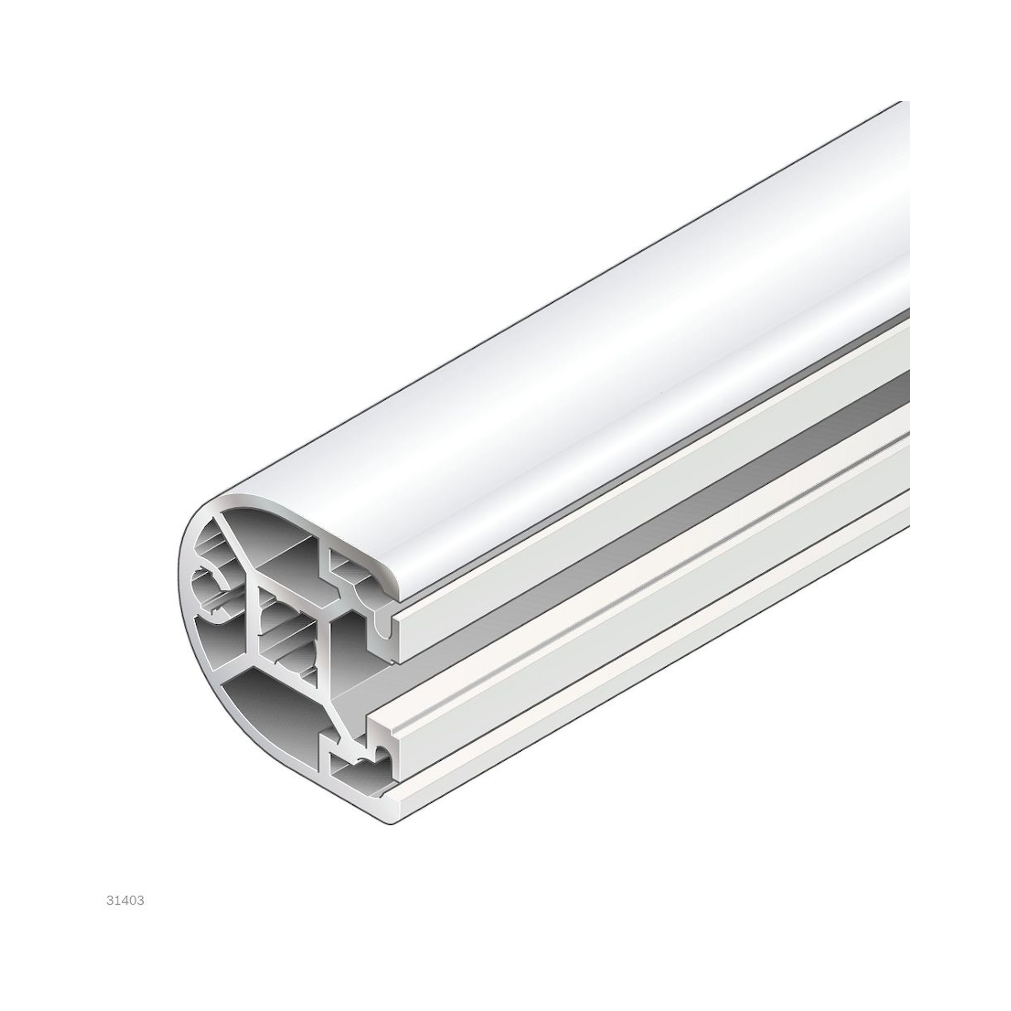 Bosch Rexroth 3842529381. Strebenprofil, 40X40HR 20X6070mm