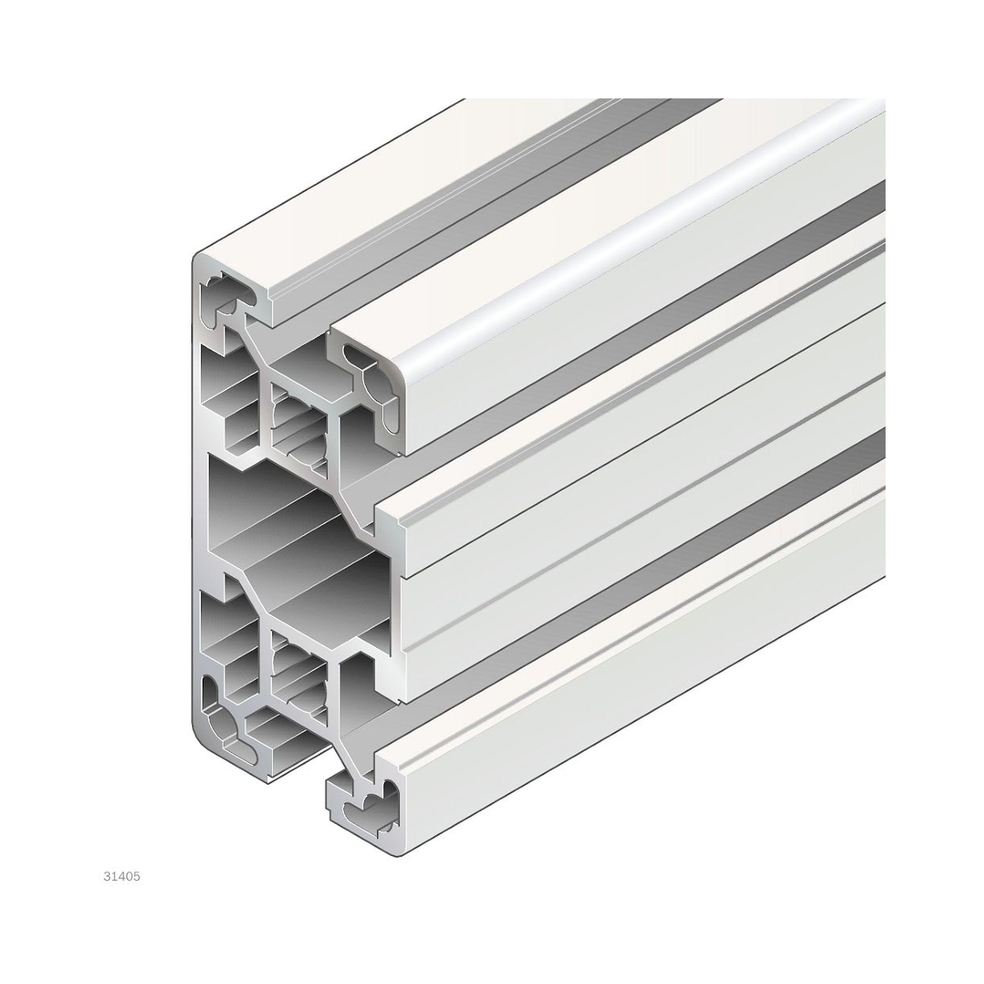 Bosch Rexroth 3842536484. Strebenprofil, 40X80L 4N 12X6070mm