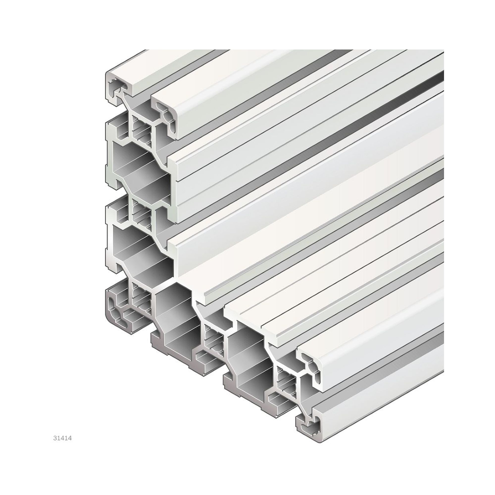 Bosch Rexroth 3842538287. Strebenprofil, 40X120X120L 4X6070mm