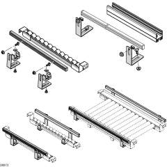 Bosch Rexroth 3842537022. Adapter for conveyor track XLean