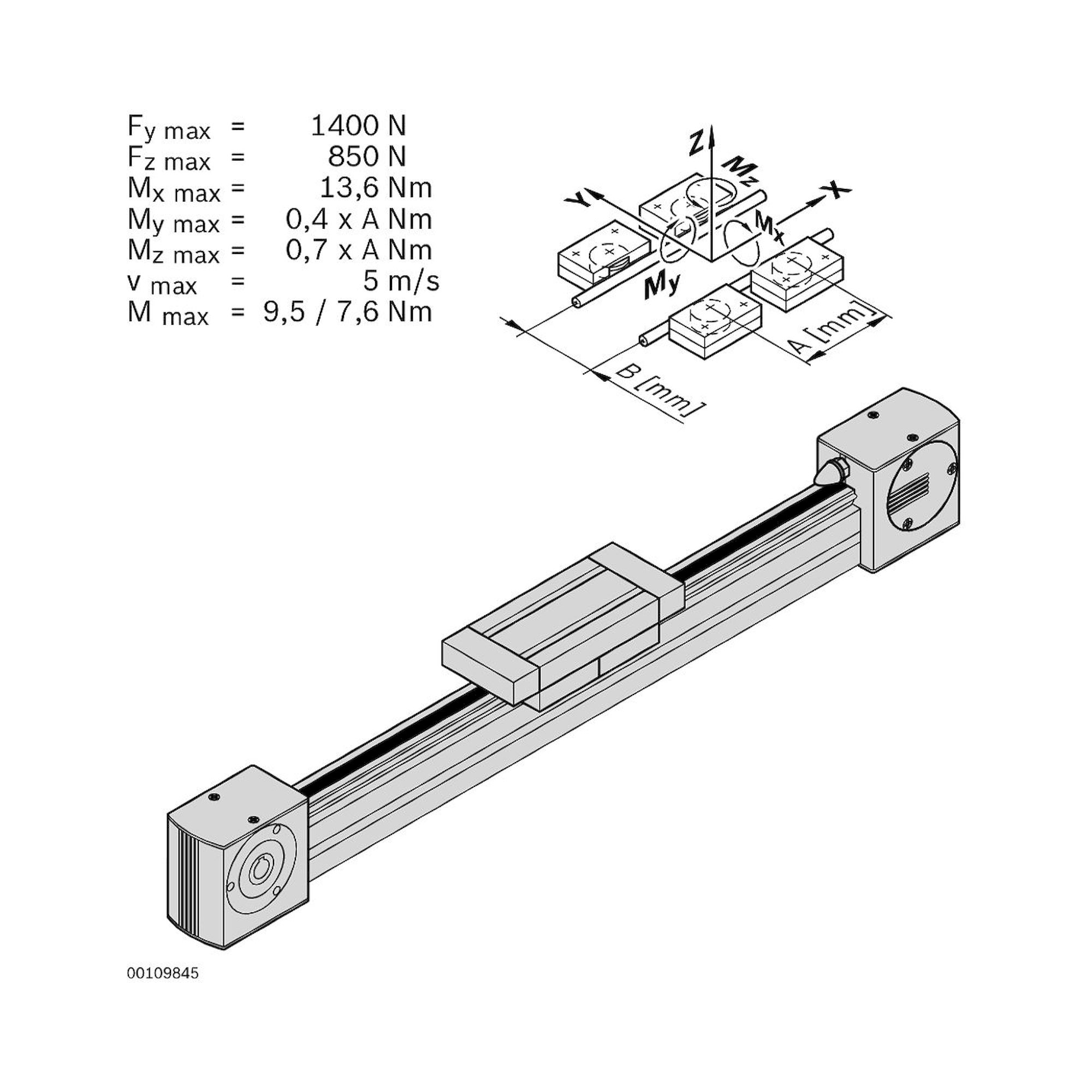 Bosch Rexroth 3842998495. Linearführung, LF 6S