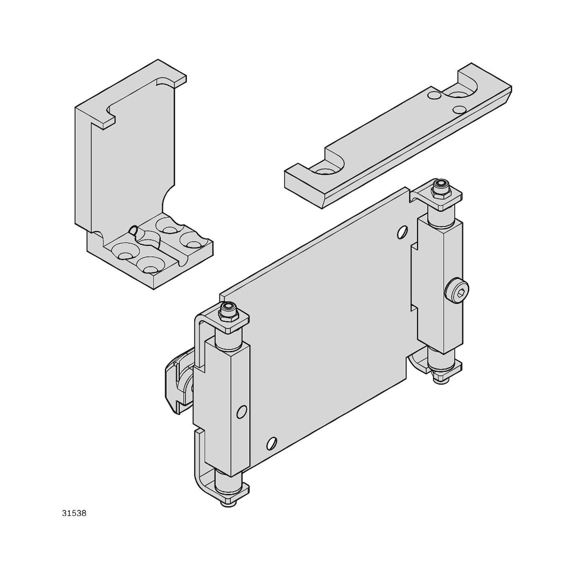 Bosch Rexroth 3842532630. Anbausatz, ID40-ID80 ADAPTER