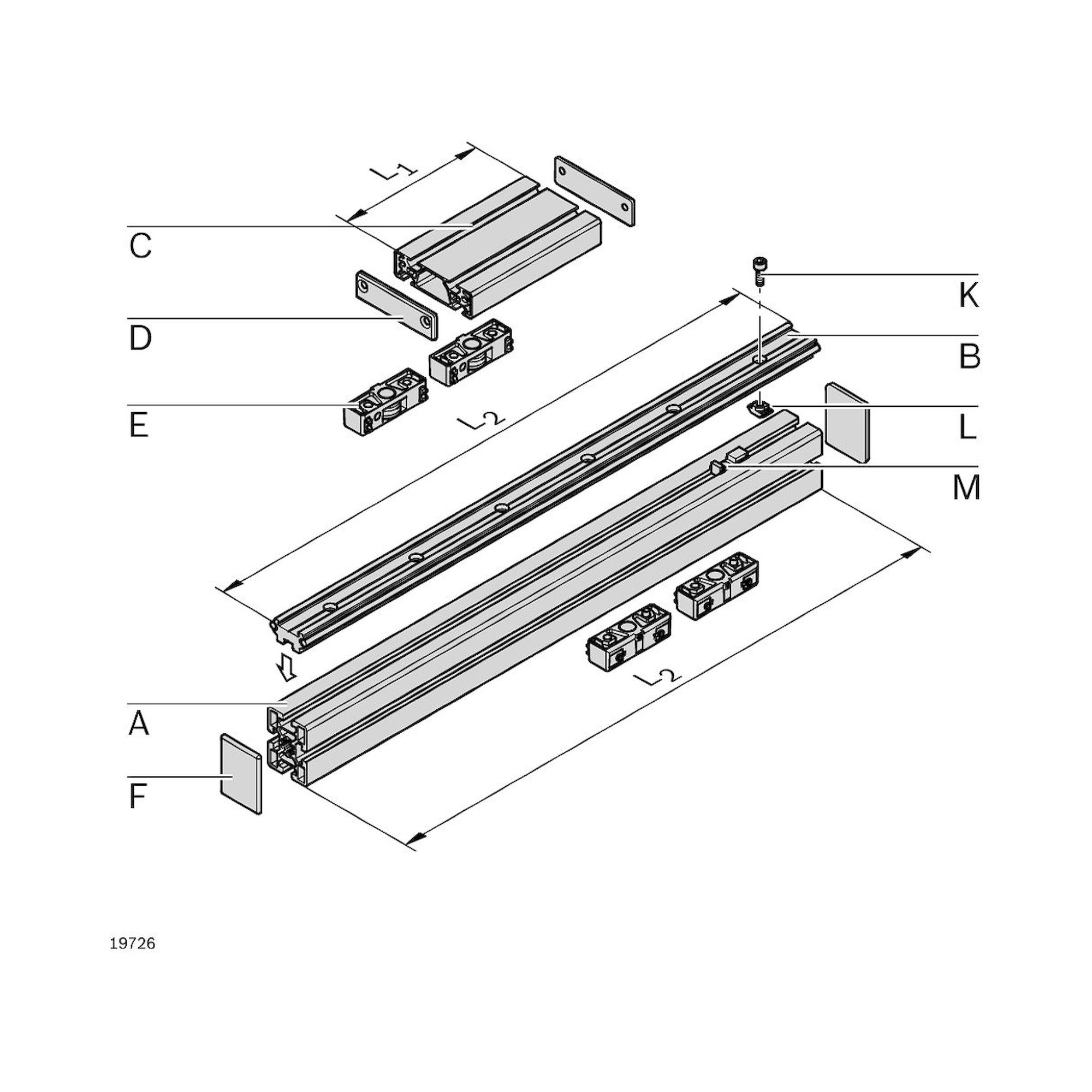 Bosch Rexroth 3842146877. Nutenstein, gerade