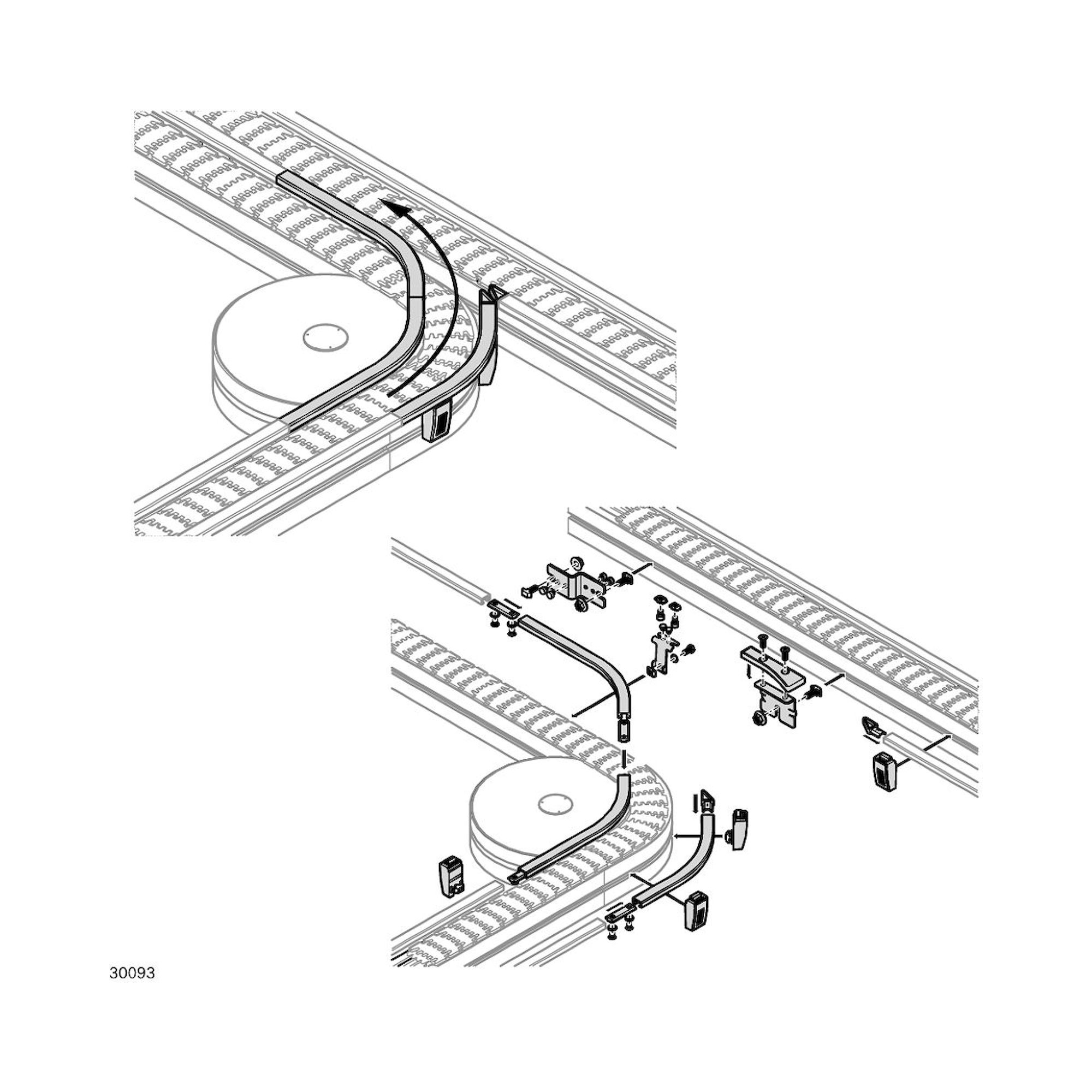 Bosch Rexroth 3842551125. Zusammenführung, 90+ 90° R