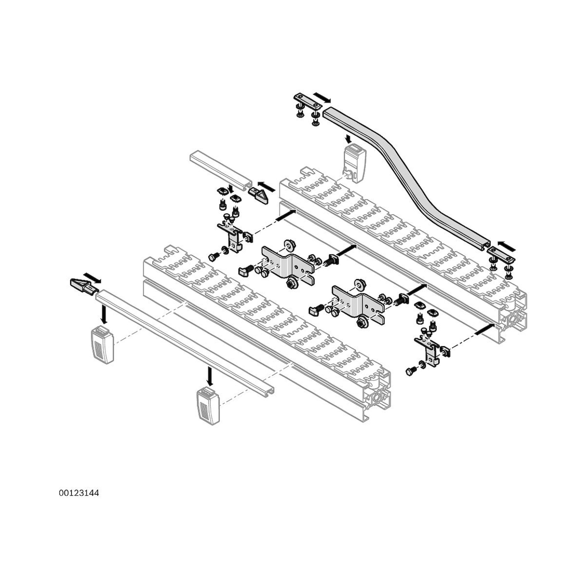 Bosch Rexroth 3842535002. Streckenübergabe, VF90 Links
