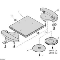 Bosch Rexroth 3842541889. Werkstückträger, VF90 160 KPL