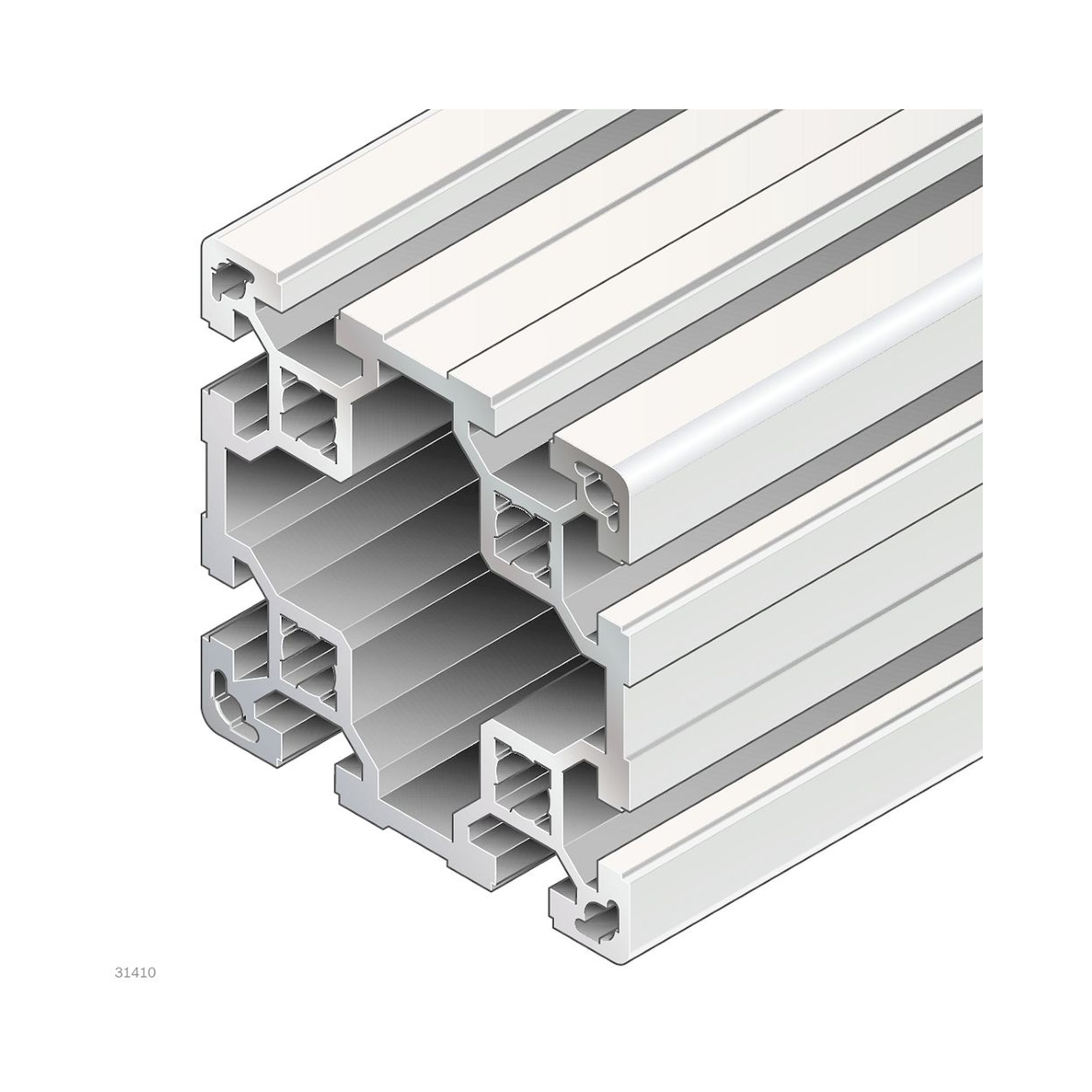 Bosch Rexroth 3842993150-1000. Strebenprofil, 80X80L D17/D17. 1000 mm