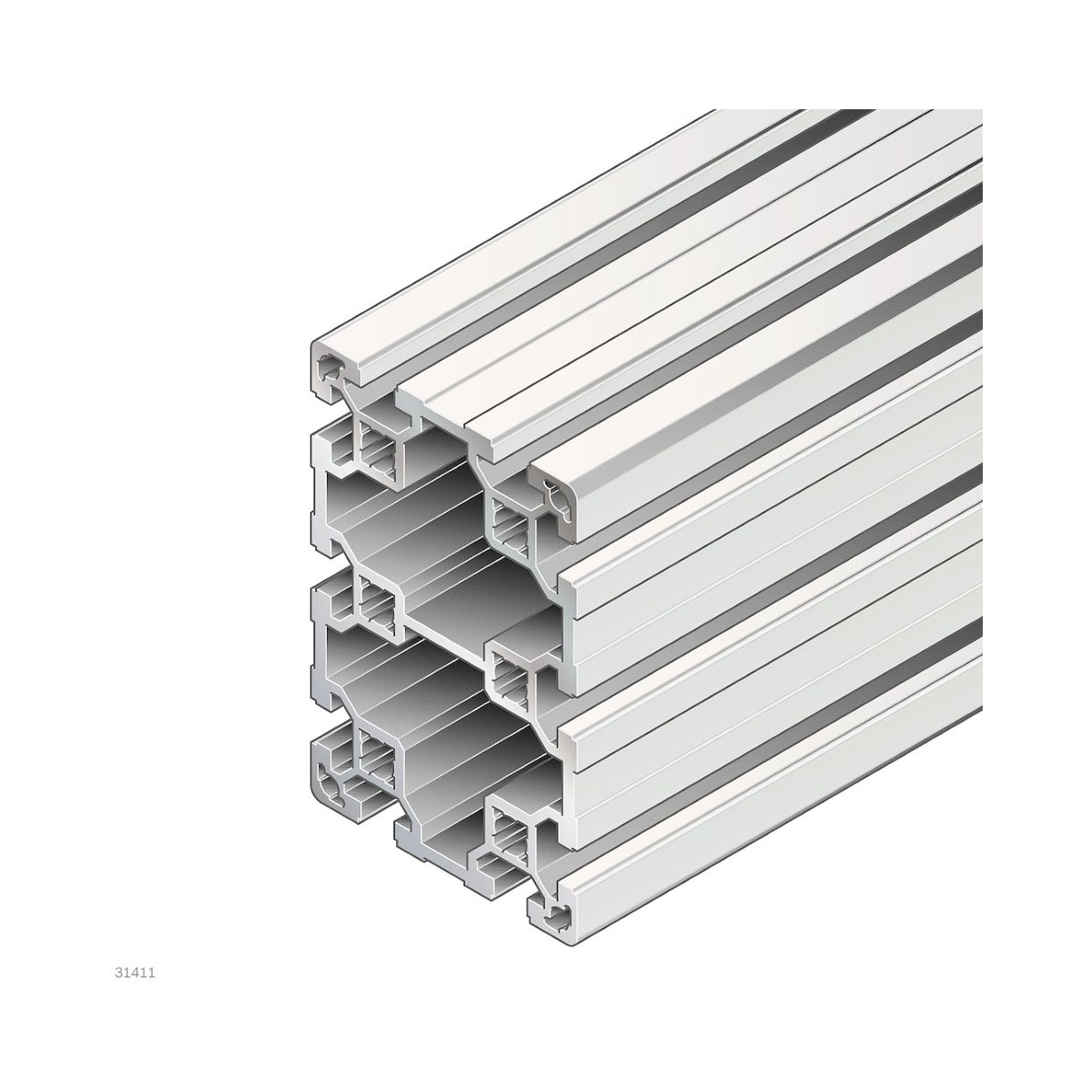 Bosch Rexroth 3842993203-1000. Strebenprofil, 80X120L M12/M12. 1000 mm