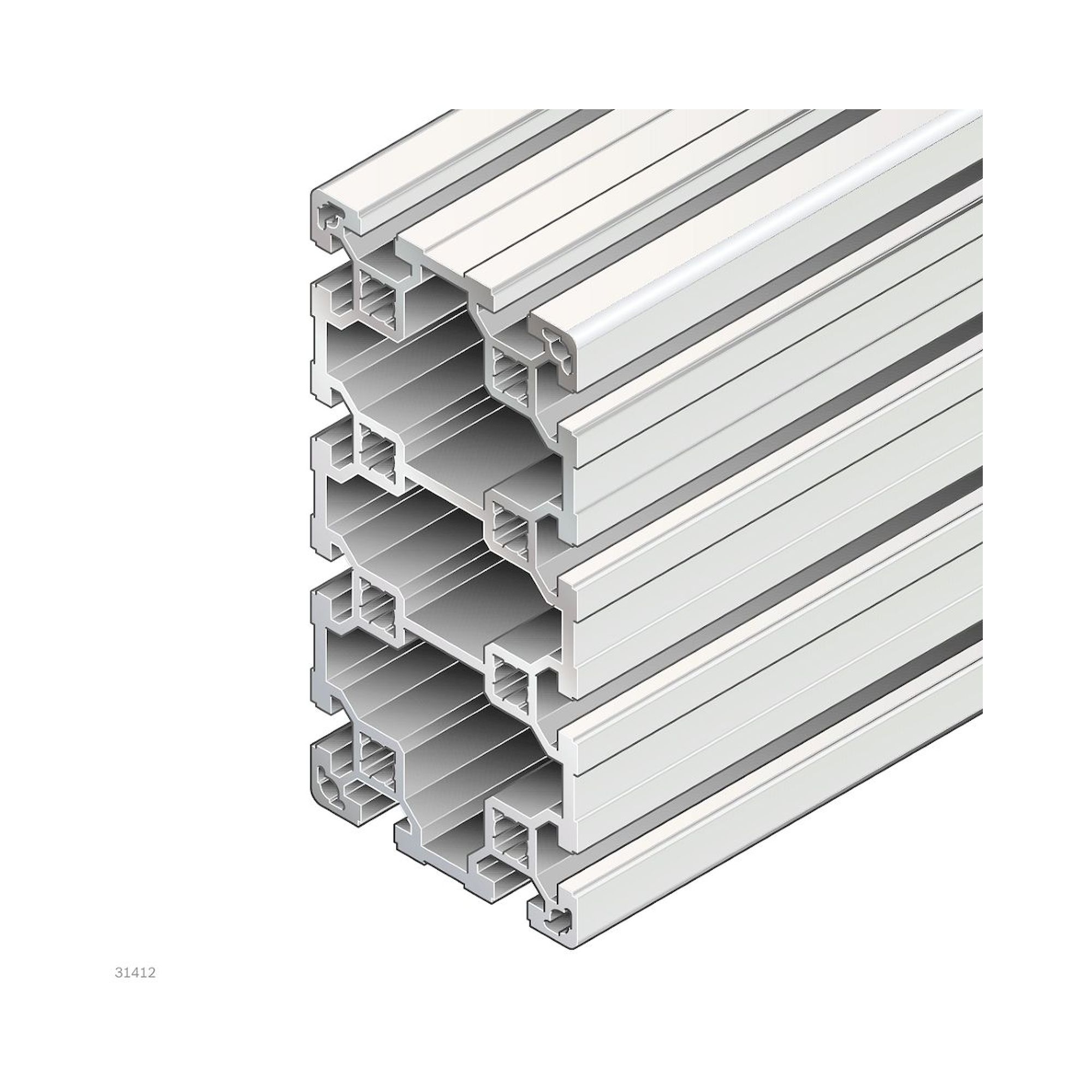 Bosch Rexroth 3842993226-1000. Strebenprofil, 80X160L 2XD17V. 1000 mm