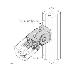 Bosch Rexroth 3842562087. Gelenk 40X40 LOCKABLE