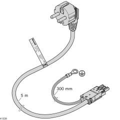 Bosch Rexroth 3842564084. Mains cable D/F HD-GST+PE