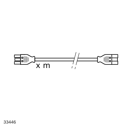 Bosch Rexroth 3842563248. Verbindungskabel GST MINI L=1 M