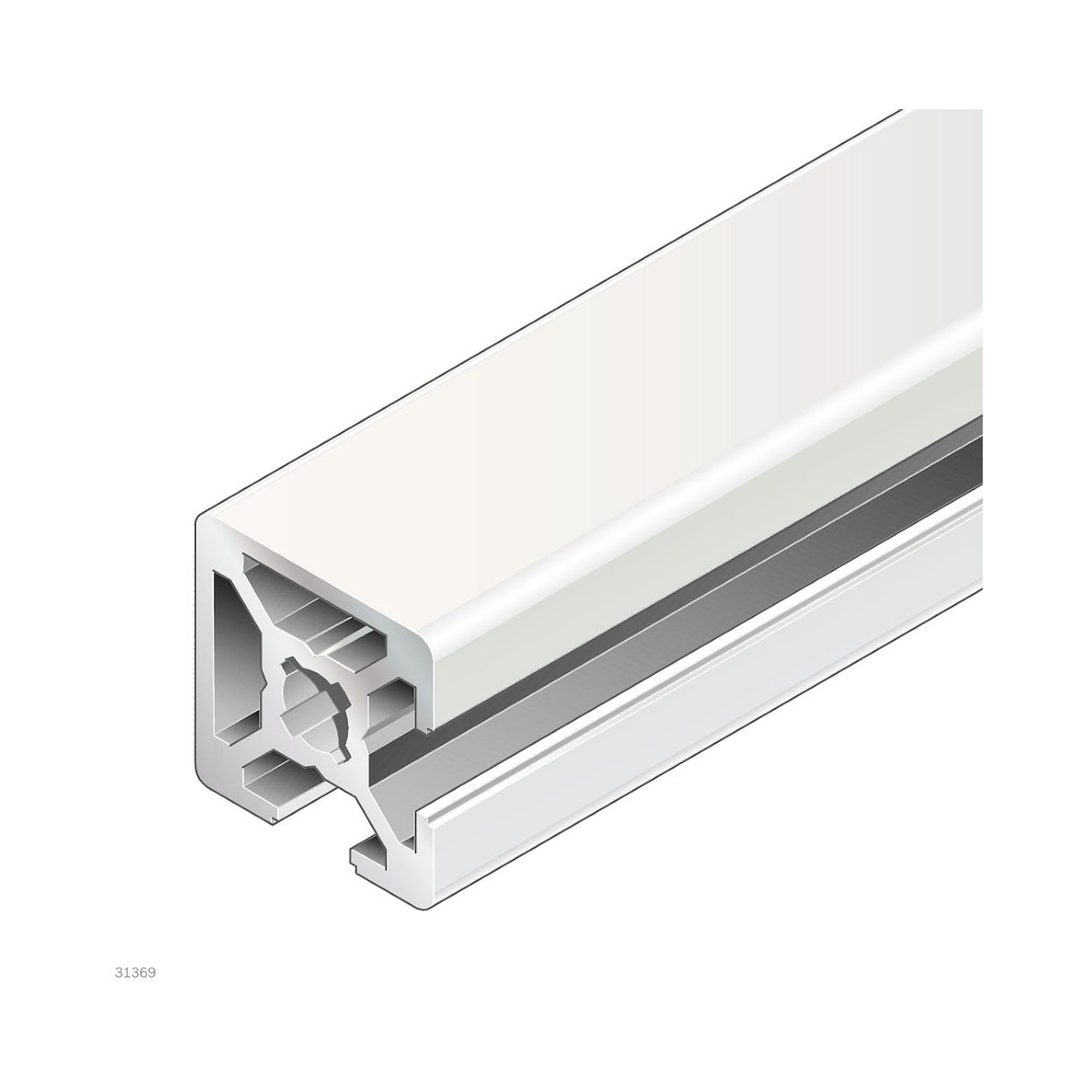 Bosch Rexroth 3842992924-1000. Strebenprofil, 20X20 2NVS. 1000 mm