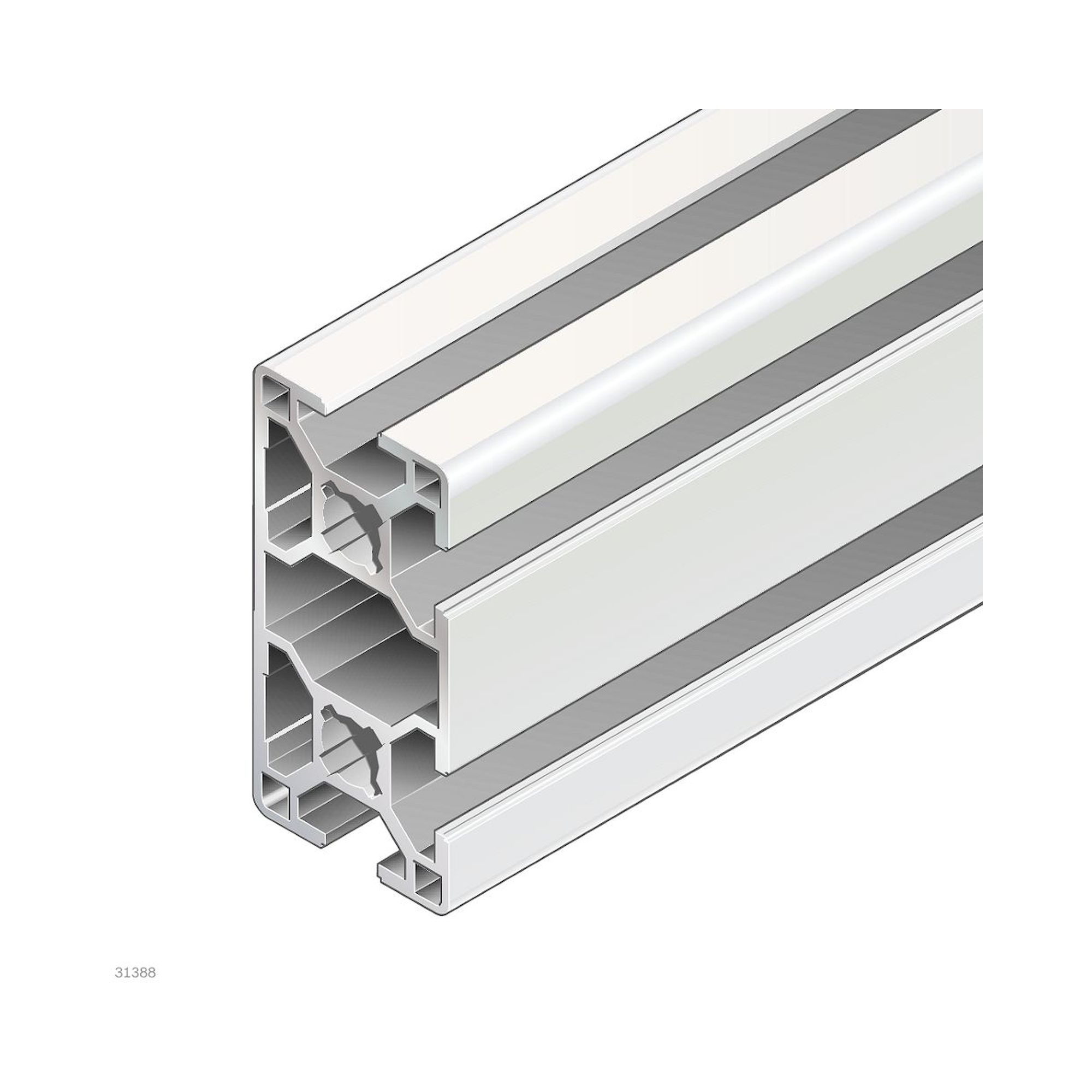 Bosch Rexroth 3842993420-1000. Strebenprofil, 30X60 4N. 1000 mm