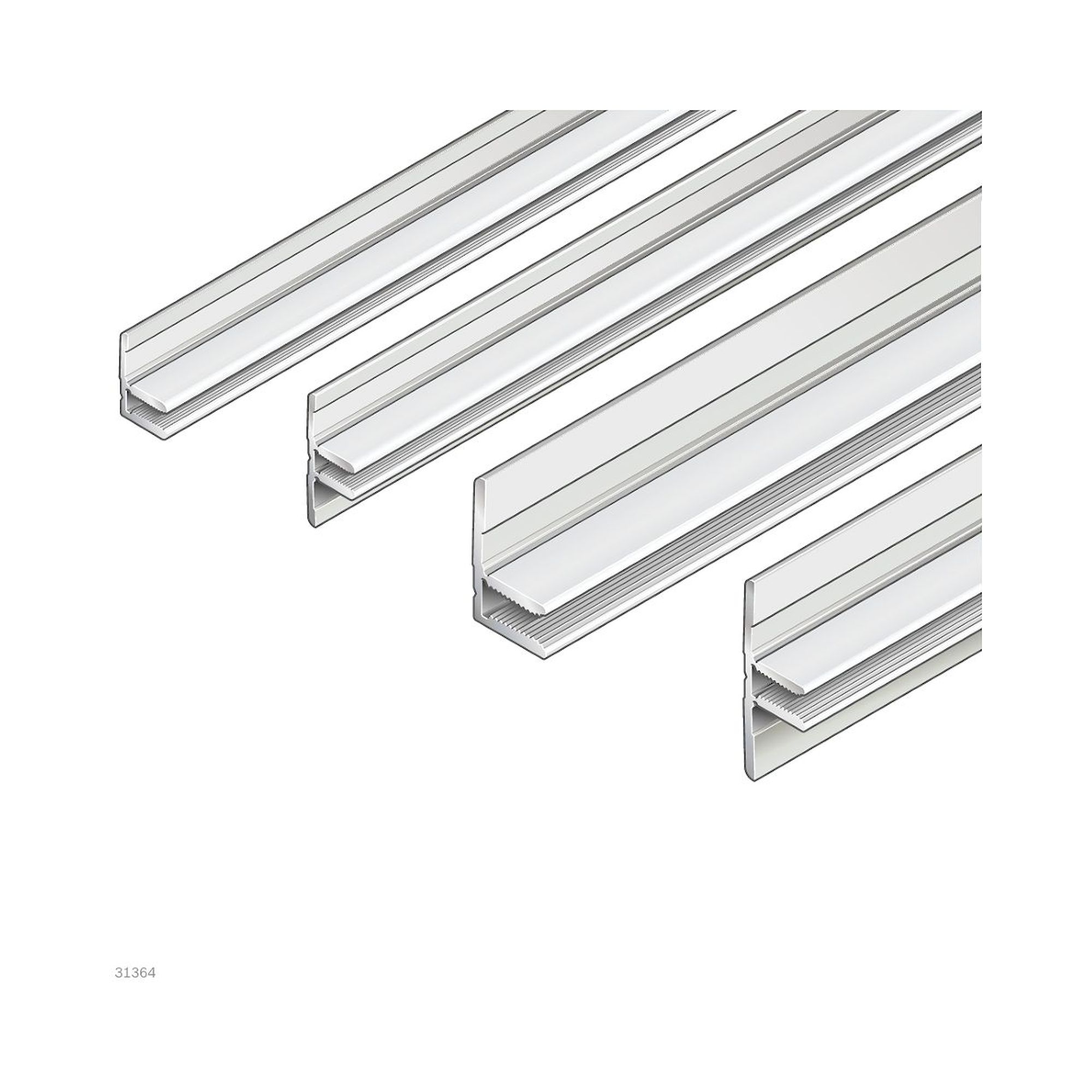 Bosch Rexroth 3842993019-1000. Klemmprofil, 10 1S. 1000 mm
