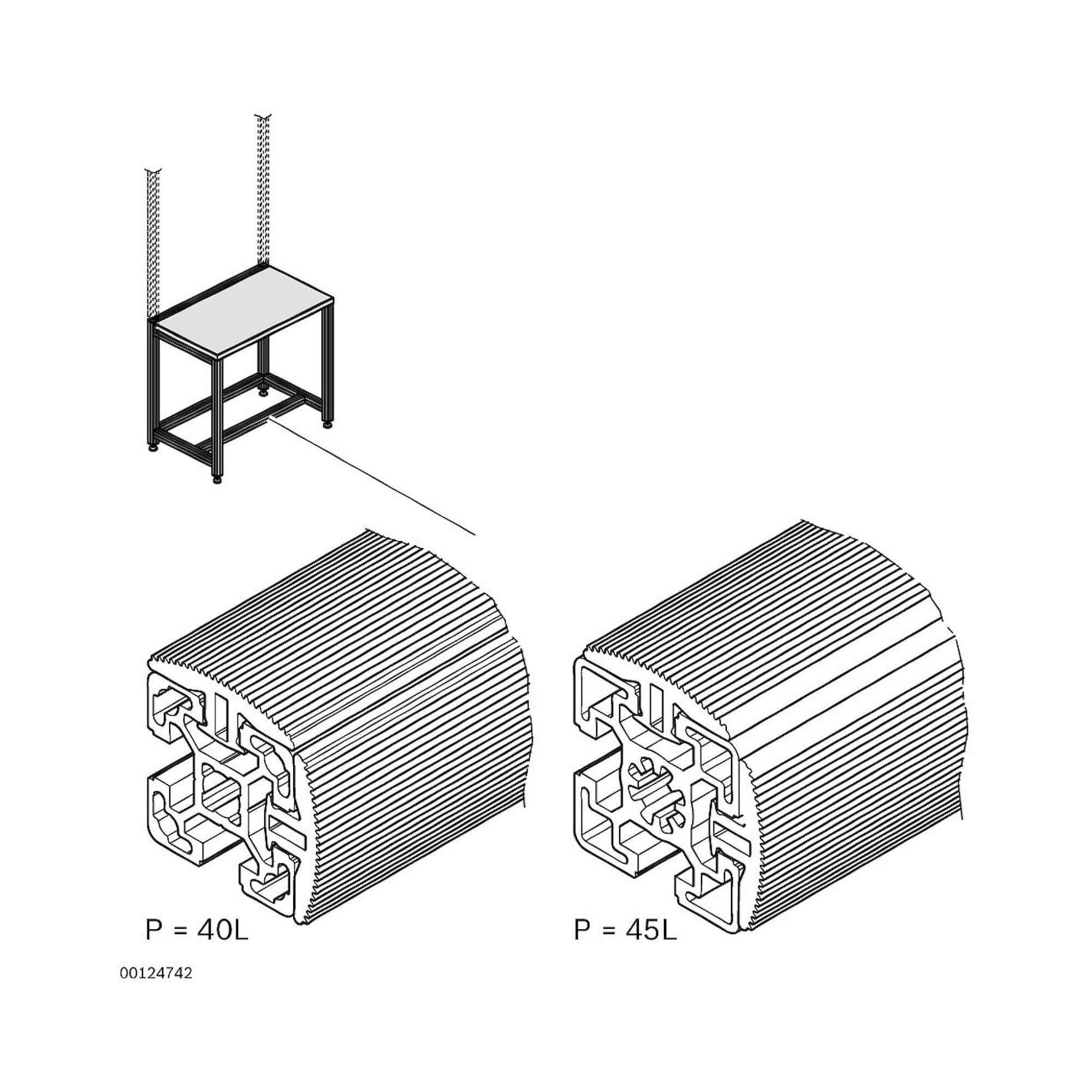 Bosch Rexroth 3842994979. Fussauflage, 10N PROFIL