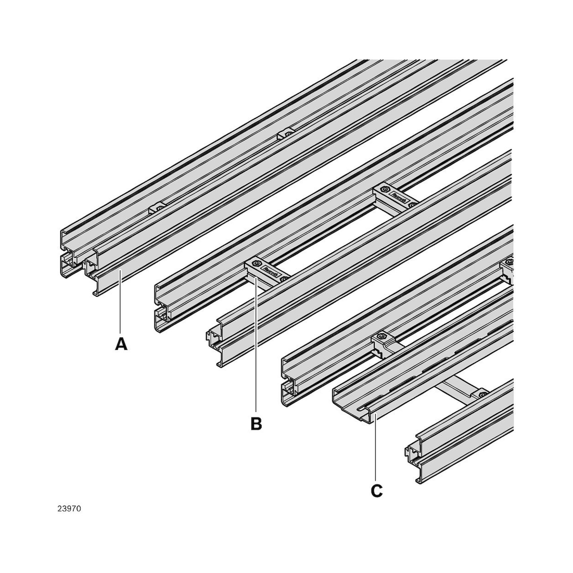 Bosch Rexroth 3842546647. Streckenprofil, VFPlus AL 1/2 12X6070