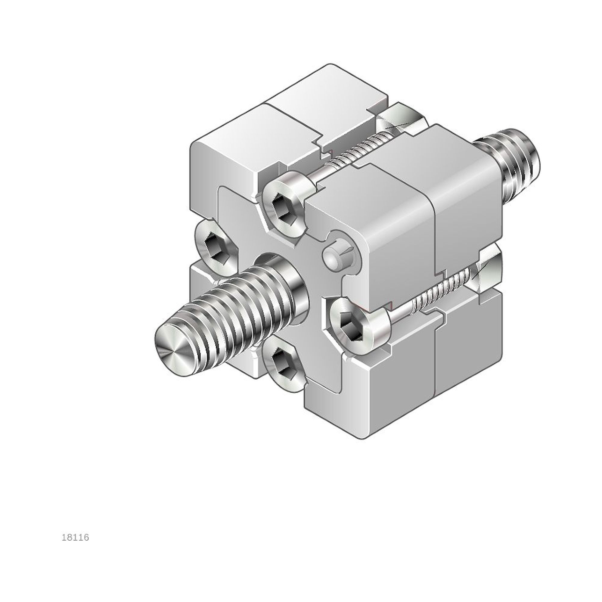 Bosch Rexroth 3842532196. Endverbinder, 40X40