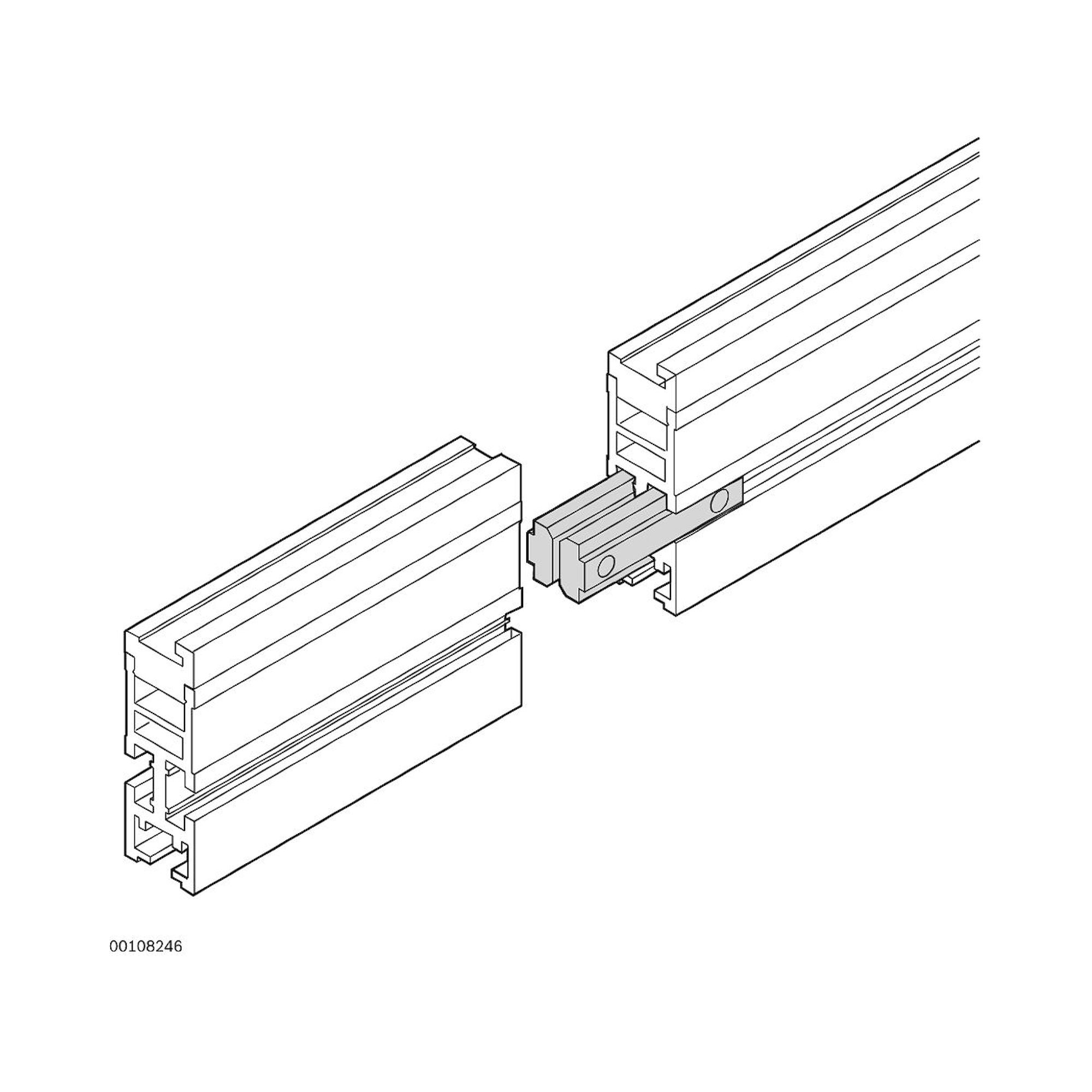 Bosch Rexroth 3842521344. Qürverbinder, QV 1 BWT=160