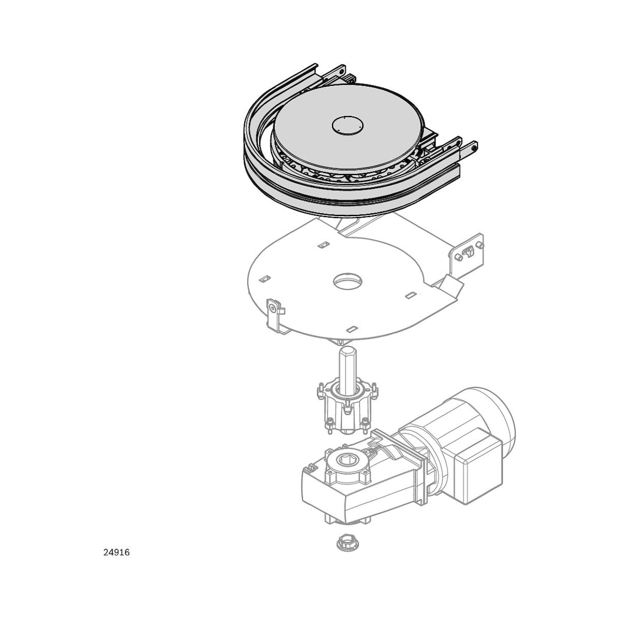 Bosch Rexroth 3842547380. Basiseinheit, 65+ AL CURVE WHEEL