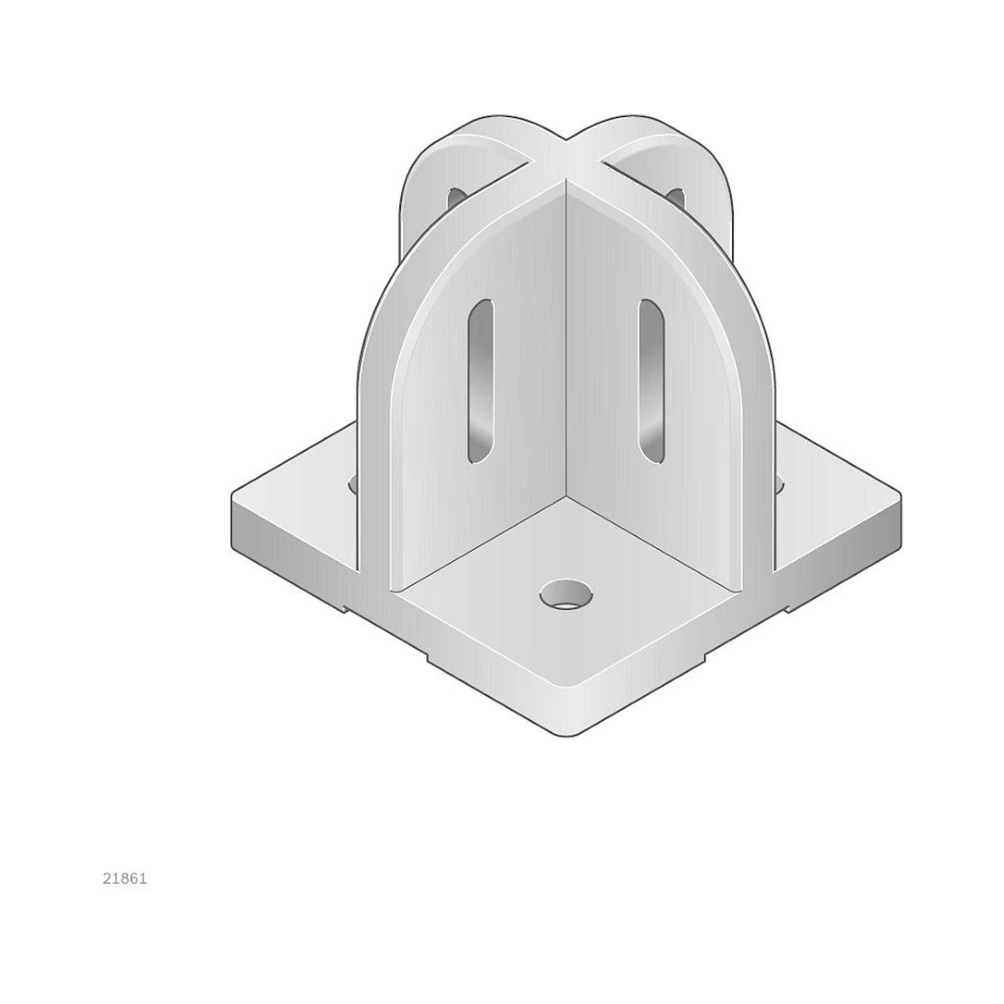 Bosch Rexroth 3842527553. FussPlatte, 120X120X110