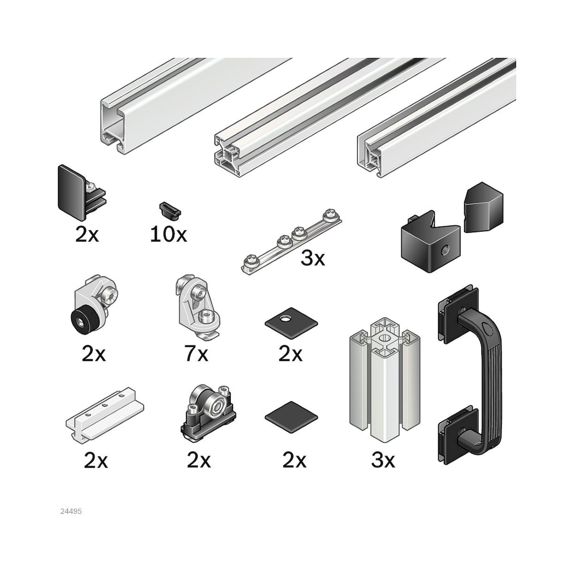 Bosch Rexroth 3842524164. Bausatz, Schiebetür 1500