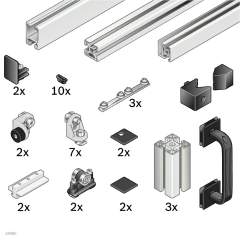 Bosch Rexroth 3842524164. Assembly kit for sliding door with superstructure B1500