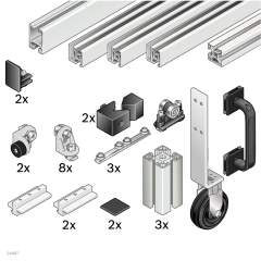 Bosch Rexroth 3842524165. Sliding door without superstructure B1500