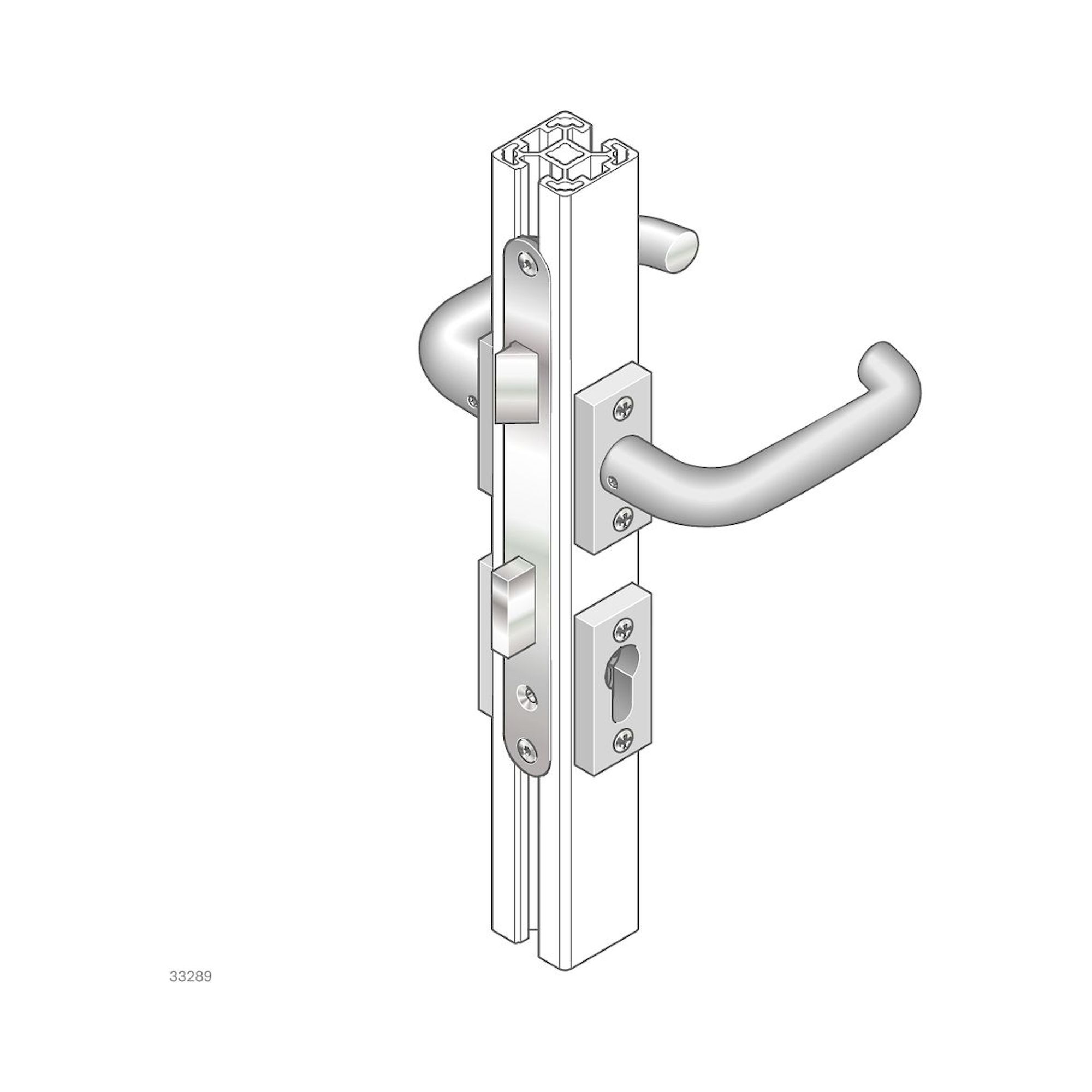 Bosch Rexroth 3842553631. Tuergriff, LEVER-LEVER