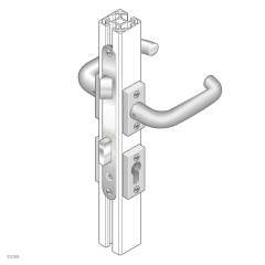 Bosch Rexroth 3842553631. Tuergriff, LEVER-LEVER